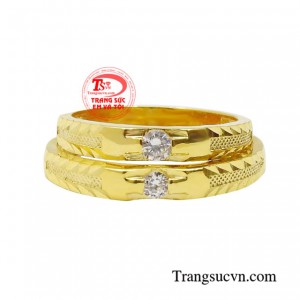 Nhẫn cưới vàng sang trọng thời trang cao cấp