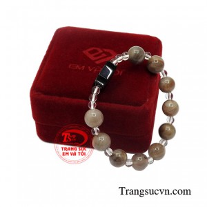 Chuỗi mân côi gỗ hóa thạch 10 ly