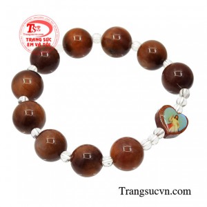 Chuỗi mân côi thạch anh tóc 13 ly giao hàng tận nơi.