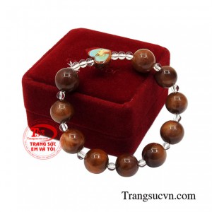 Chuỗi mân côi thạch anh tóc 13 ly hợp mệnh.