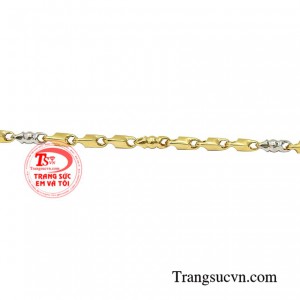 Dây chuyền nam giới vàng công danh bền đẹp.