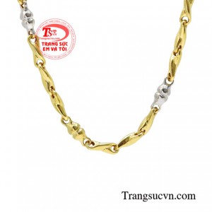 Dây chuyền nam giới vàng mạnh mẽ thanh toán an toàn.