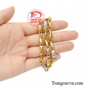 Dây chuyền nam giới vàng mạnh mẽ