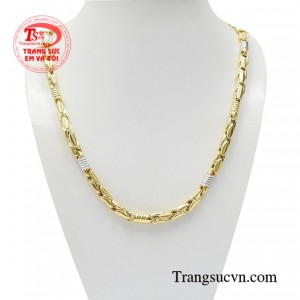 Dây chuyền vàng đẳng cấp phái mạnh chế tác bằng vàng 10k tinh xảo, sắc nét