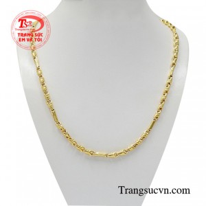 Dây chuyền vàng độc đáo 10k với thiết kế đơn giản rất được phái mạnh ưa chuộng