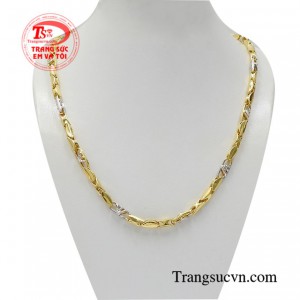 Dây chuyền vàng nam tài lộc 10k kiểu dáng đẹp, chất lượng vàng đảm bảo