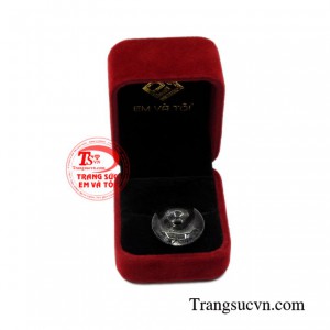 Đồng xu thạch anh tóc an lành