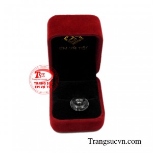 Đồng xu thạch anh tóc cát tường