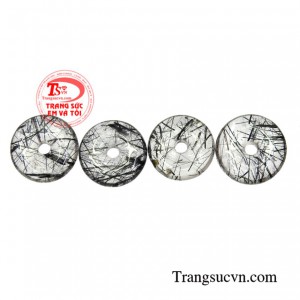 Đồng xu thạch anh tóc đen đẹp giao hàng tận nơi.