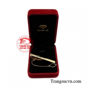 Kẹp caravat vàng công danh