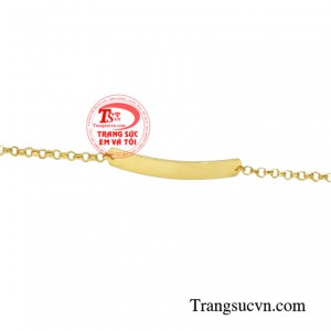 Lắc tay vàng cho bé vàng 10k chất lượng, nhận đặt chế tác theo yêu cầu của khách hàng.