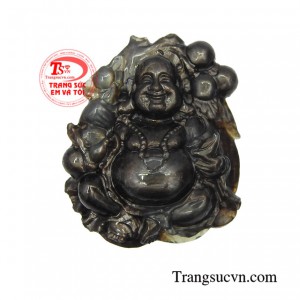 Mặt dây phật di lặc bình an với khuôn mặt hiền từ, nụ cười phúc hậu