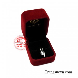 Mặt dây vàng trắng hiện đại