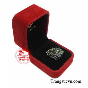 Mặt di lặc sapphire hoan hỉ đẹp