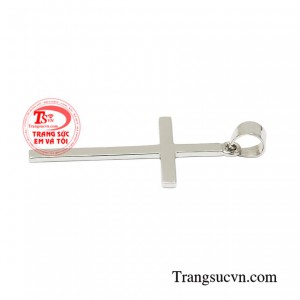 Mặt thánh giá tinh tế vàng trắng nhận đặt chế tác theo yêu cầu.