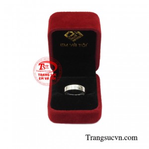 Nhẫn bạc trơn đẹp, cá tính