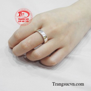 Nhẫn bạc trơn thương hiệu chất lượng cao cấp