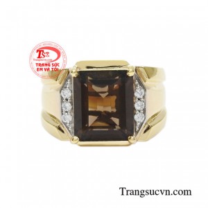 Nhẫn được chế tác độc đáo, tỉ mỉ mang lại sự lịch lãm và thời trang cho phái mạnh