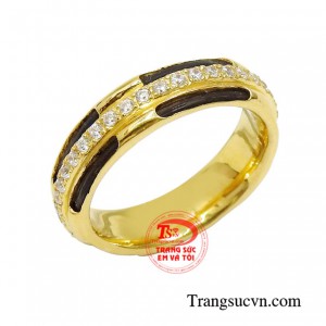 Nhẫn vàng tây sang trọng, may mắn giao hàng nhanh trên toàn quốc.