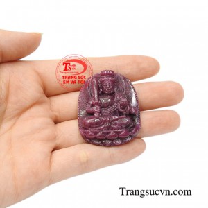 Phật bản mệnh tuổi dậu ruby tinh xảo sắc nét