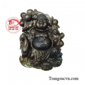 Phật di lặc saphir phát tài chạm khắc đẹp, chất lượng cao