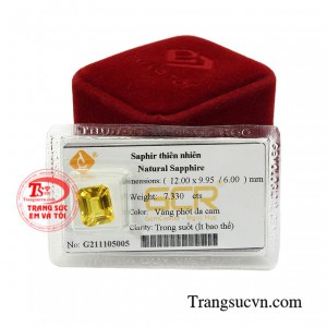 Sapphire vàng là biểu tượng của giàu sang, sung túc, hạnh phúc viên mãn. Do vậy mà viên đá này được rất nhiều người yêu đá quý ưa chuộng.