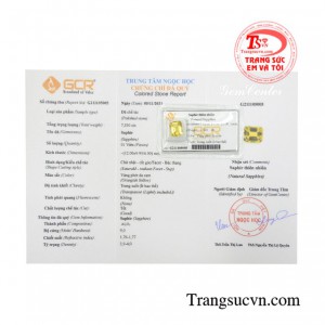 Sapphire vàng thiên nhiên lộc phát giao hàng tận nơi.