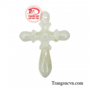 Thánh giá cẩm thạch bình an được chạm khắc đầy tinh tế, từng được đường nét tạo nên một dấu ấn riêng cho sản phẩm.