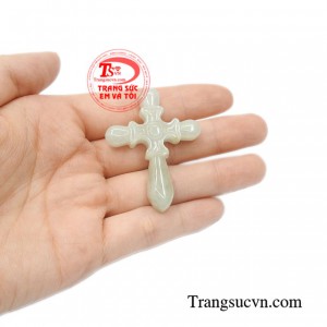 Thánh giá cẩm thạch bình an may mắn.