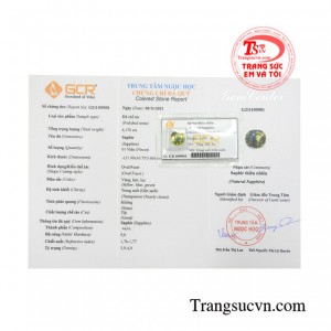 Viên saphir thiên nhiên an lành sự lựa chọn hoàn hảo dành cho bạn.