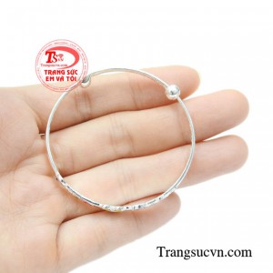 Vòng bạc trẻ em đáng yêu đẹp