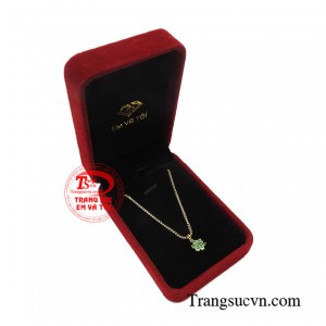 Bộ dây chuyền emerald sang trọng thời trang