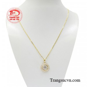 Bộ dây chuyền vàng thanh lịch 10k kết hợp tinh tế, độc đáo