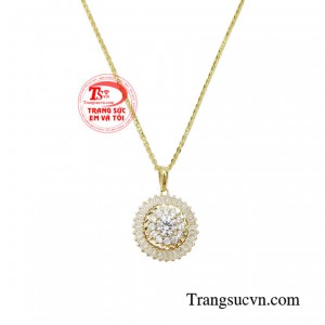 Bộ dây chuyền vàng thanh lịch thời trang