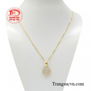 Bộ dây chuyền vàng xinh xắn thiết kế sang trọng, tinh tế và độc đáo