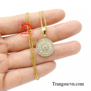 Bộ dây chuyền vàng tây chất lượng, chế tác theo yêu cầu khách hàng.