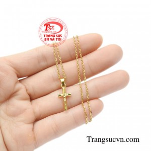 Bộ thánh giá vàng công giáo an lành.