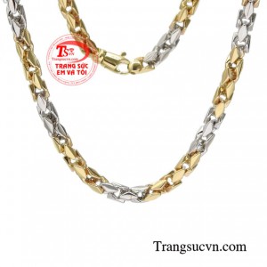 Dây chuyền nam giới năng động vàng 10k bảo hành 6 tháng.