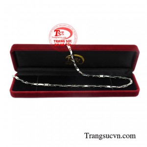 Dây chuyền nam vàng trắng mạnh mẽ