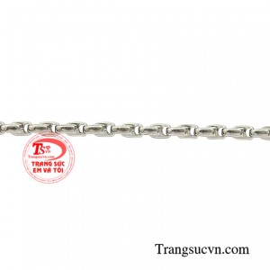 Dây chuyền nam vàng trắng sang trọng chất lượng.