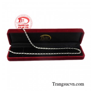 Dây chuyền nam vàng trắng sang trọng