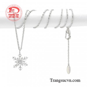 Dây chuyền nữ hoa tuyết chất lượng.
