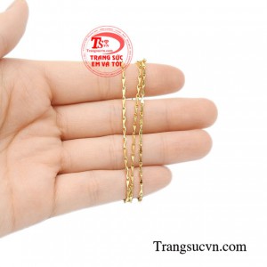 Dây chuyền vàng nữ khúc tinh tế.