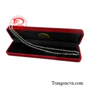 Dây chuyền vàng trắng mạnh mẽ