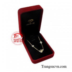 Lắc tay trái tim tinh tế