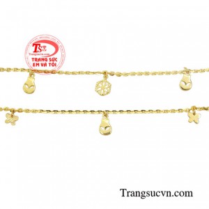 Lắc tay vàng tây dành cho nữ giao hàng nhanh trên toàn quốc.