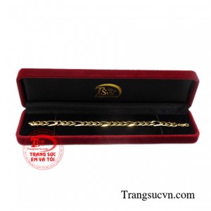 Lắc Vàng Nam 14k bền đẹp.