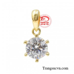 Mặt dây chuyền dịu dàng 10k nhập khẩu Hàn Quốc bền đẹp, cao cấp