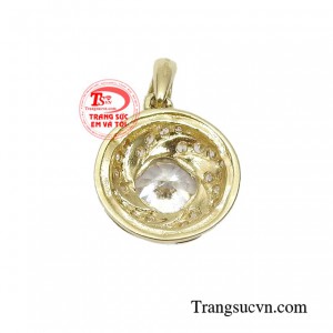 Mặt dây nữ vàng tinh tế phong cách phái đẹp