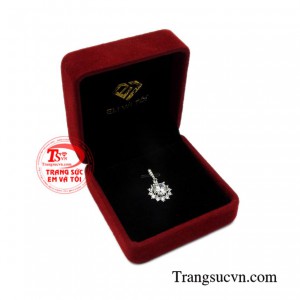 Mặt dây vàng trắng thanh nhã
